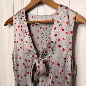 Tulle Metallic Poppies Dress